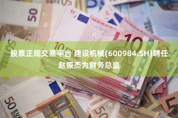 股票正规交易平台 建设机械(600984.SH)聘任赵振杰为财务总监