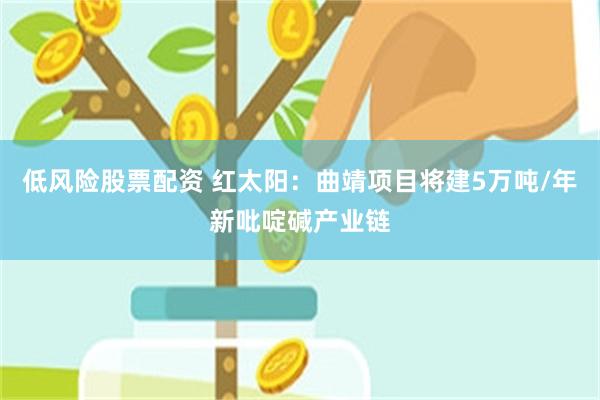 低风险股票配资 红太阳：曲靖项目将建5万吨/年新吡啶碱产业链
